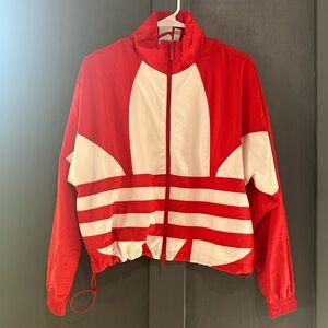 Adidas Jacket - Red/White - Medium